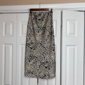 Fashion Nova Satin Midi Skirt